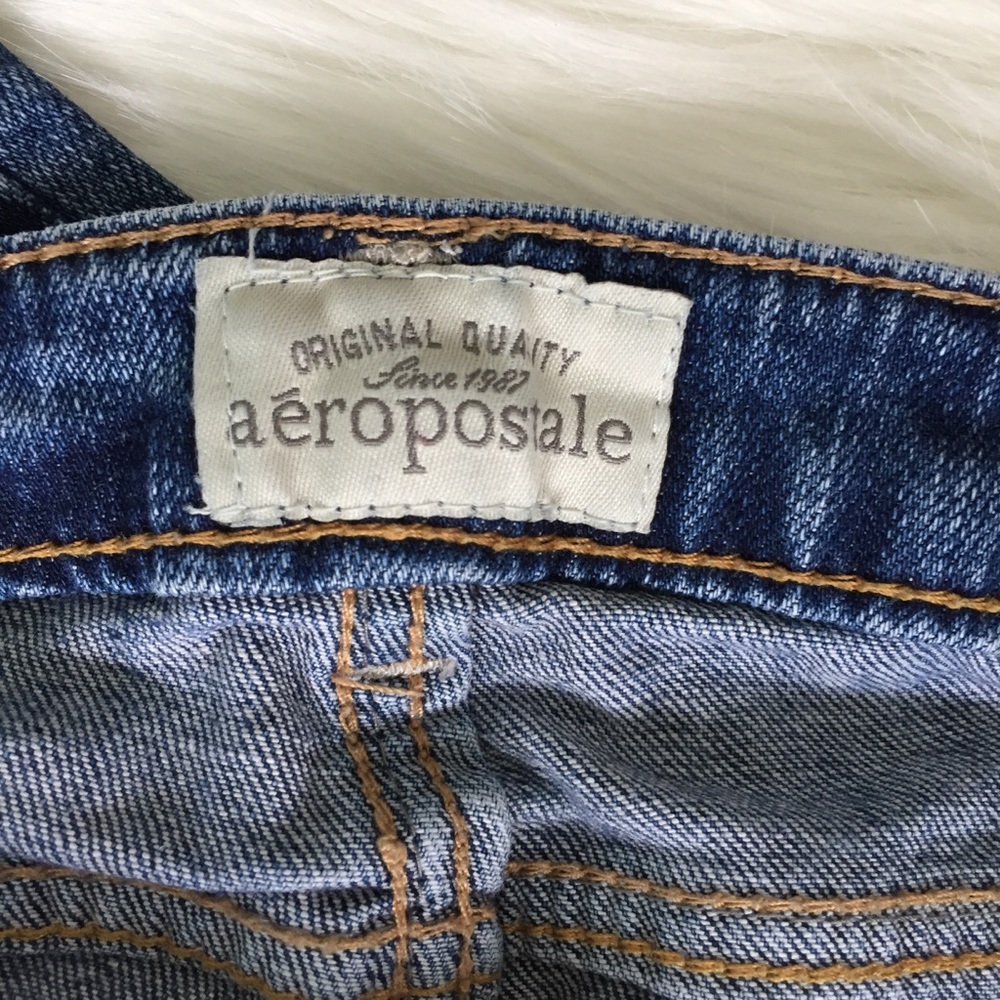 Aeropostale Jeans Womens 11/12 Ashley Ultra Skinny Dark Wash Cotton Denim - Picture 3 of 4